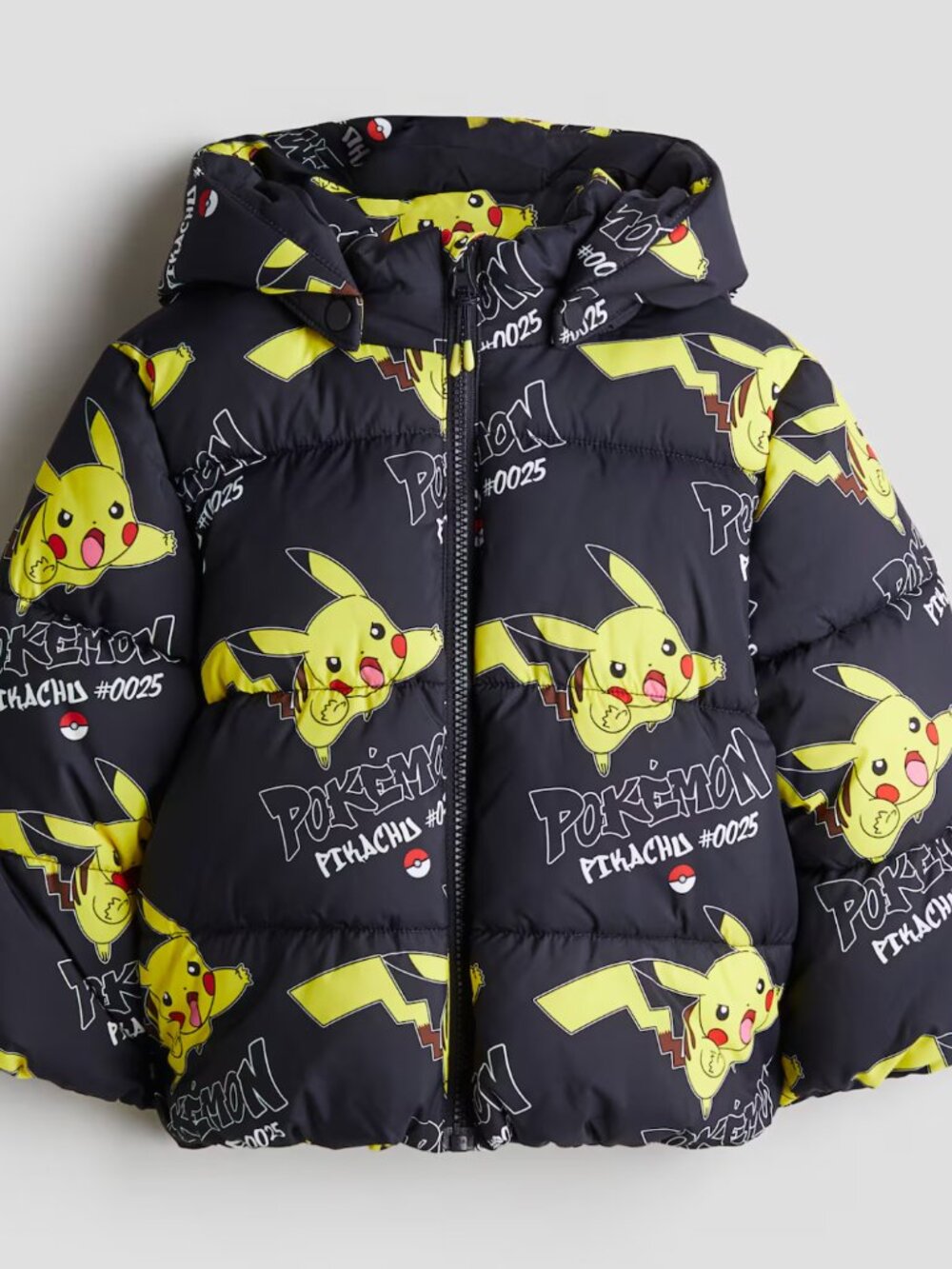 H&M | Water-Repellent Puffer Jacket | Pokemon Pikachu | Boys 6-8yrs